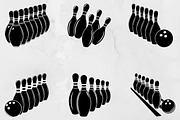 Bowling Silhouette SVG, a Sport Illustration by newminddesign (Thumbnail 1 of 3)