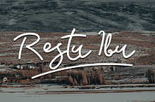 Restu Ibu - Script Font
