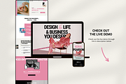 Pink Squarespace Website Template, a Squarespace Template by Row Creative (Thumbnail 10 of 10)