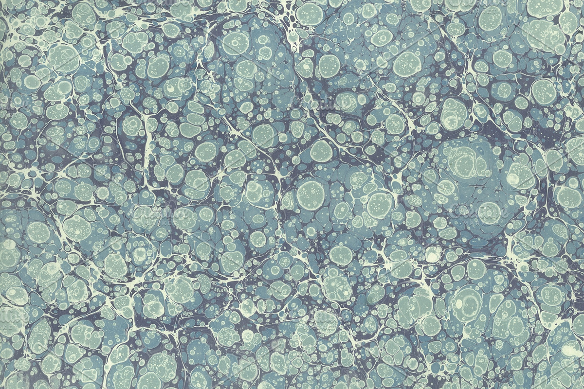3 Hand Marbled Papers Winter, a Texture Graphic by Marblingdom (Photo 4 of 4)