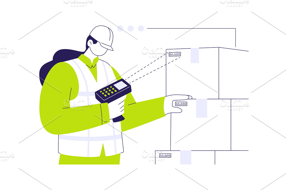 Barcode reader abstract concept, a Finance Illustration by Visual Generation