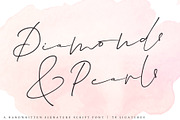 Diamonds & Pearls, a Script Font by Ayca Atalay (Thumbnail 1 of 15)