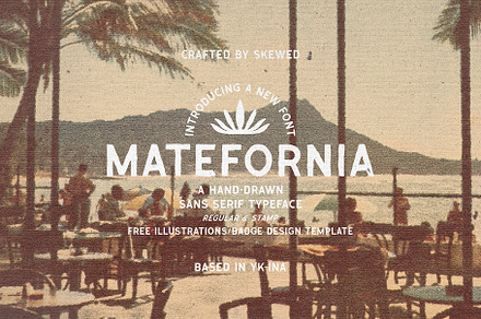 Matefornia Typeface, a Font by skewedstd