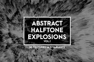 Abstract Halftone  Explosions Vol. 1
