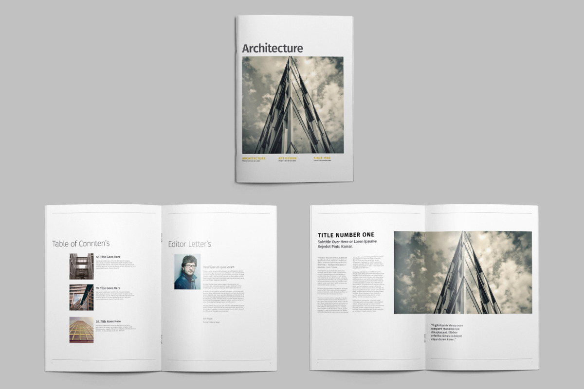 Architecture Magazine, a Magazine Template by Firtana (Photo 4 of 12)