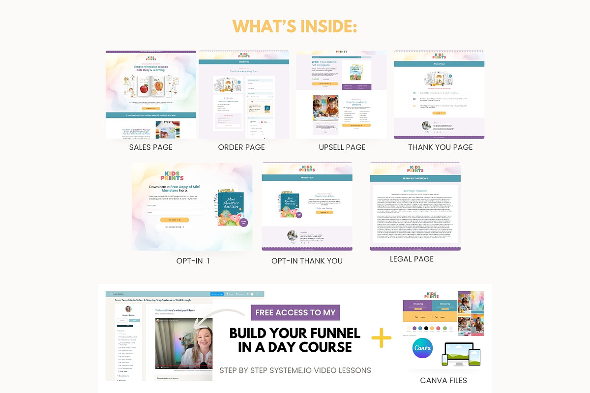 Kids Systeme Sales Funnel Template preview 5