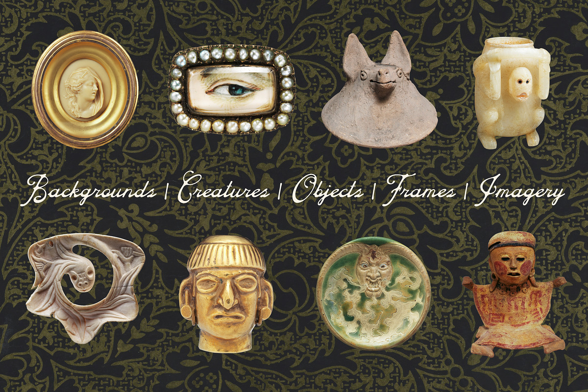 Uncanny Relics: Collage Elements, an Object Graphic by Anastasiia VNSK (Photo 8 of 19)