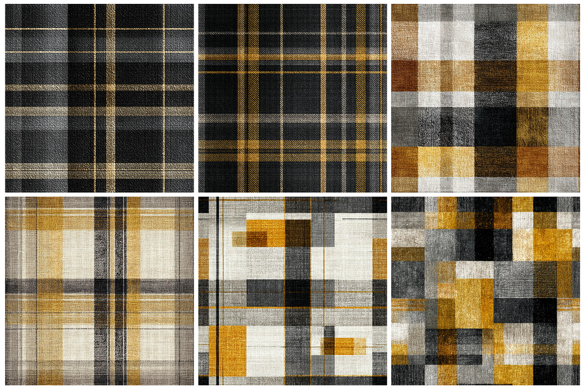 Seamless Yellow Plaid Pattern, a Texture Graphic by CitraGraphics (Photo 4 of 7)