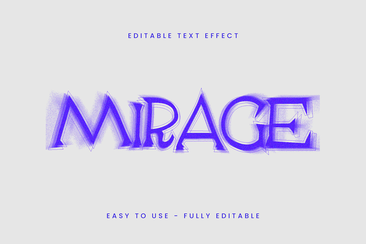 Distorted Fuzzy Text Effect