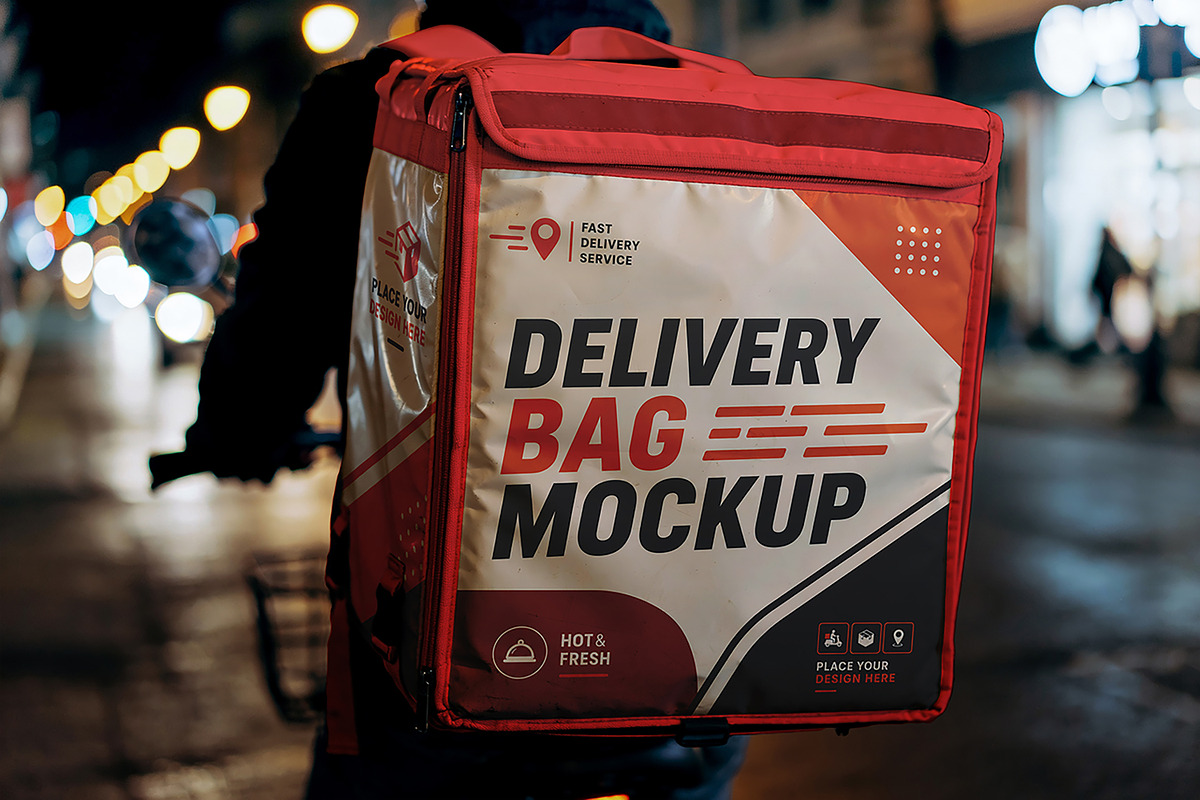 Delivery Bag Mockup, a Packaging Mockup by Pitchlook.Studio (Photo 2 of 4)