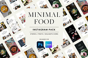Minimal Food Instagram Pack, a Social Media Template by Studio Mindu (Thumbnail 1 of 8)