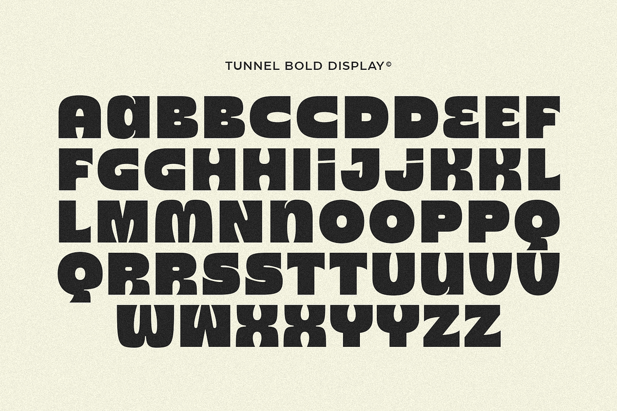 Tunnel - Bold Display Font, a Sans Serif Font by Pixesia Studio (Photo 13 of 15)