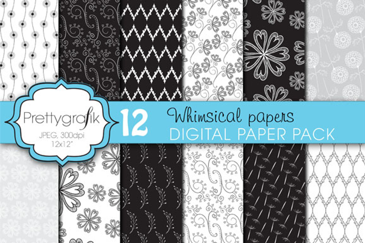 wedding floral digital paper