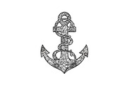 Ornamental Anchor Silhouette SVG, an Illustration by Designs_River (Thumbnail 9 of 31)