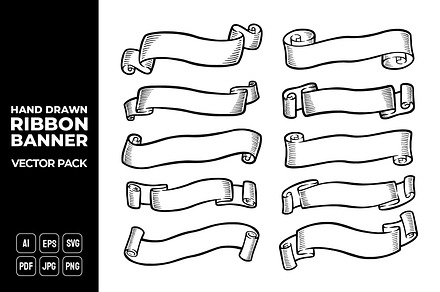 Ribbon Banners Vector Pack #23