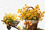 Spring Romance in Cottage Clipart, an Illustration by Designworld (Thumbnail 5 of 6)