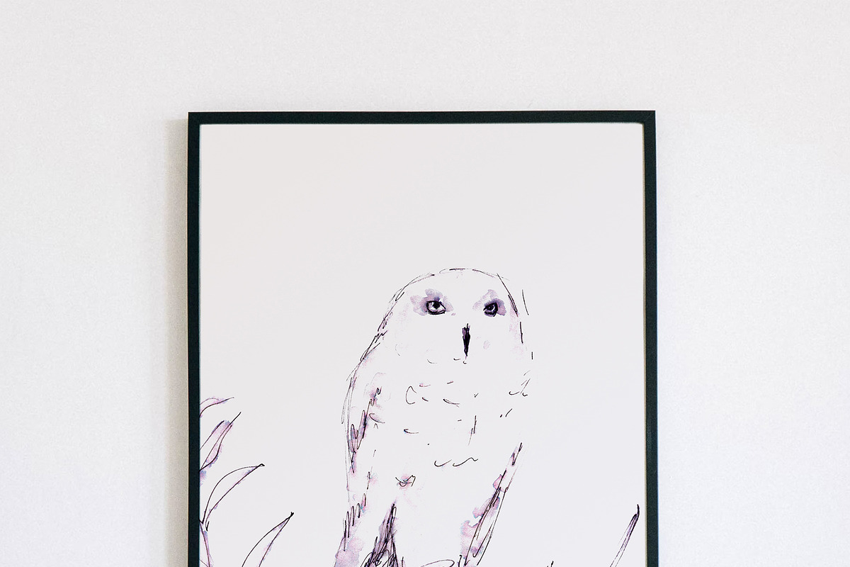 Gentle Winter. Christmas Line Art, an Animal Illustration by NataliArkushArt (Photo 15 of 17)