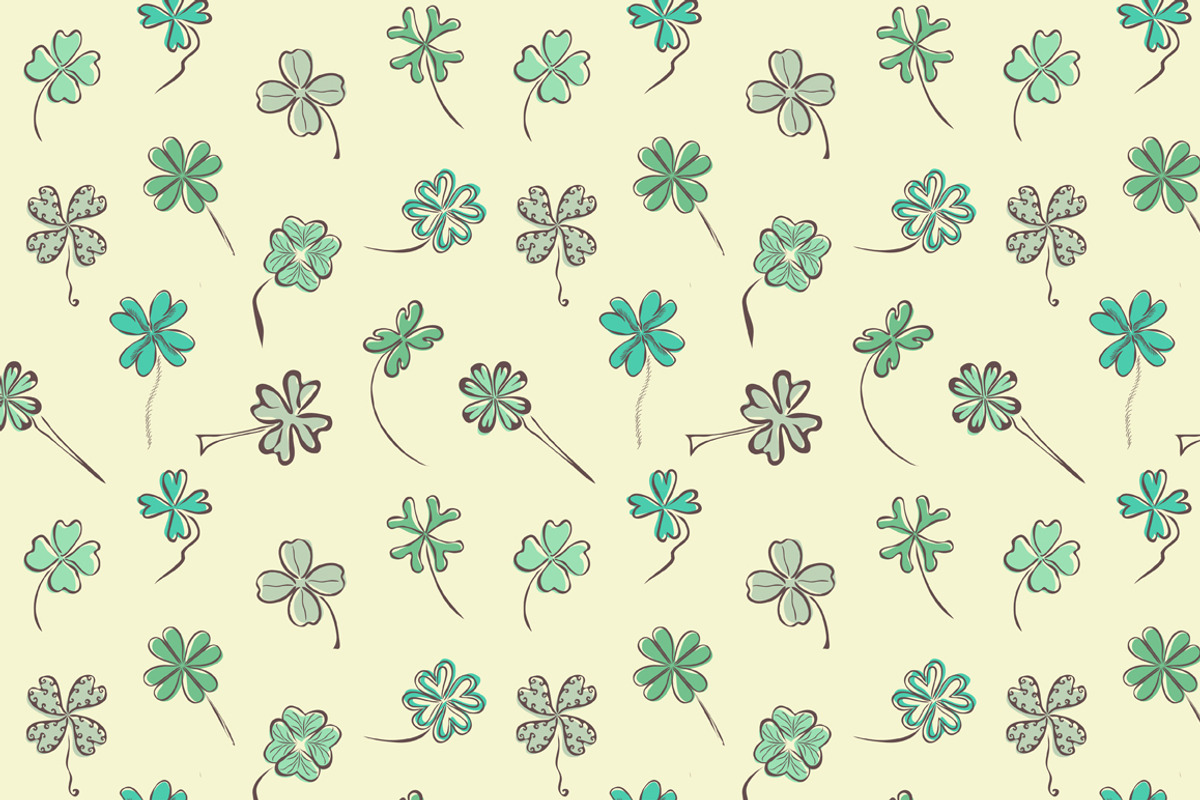 14 Patterns with Fourleaf Clovers preview 5