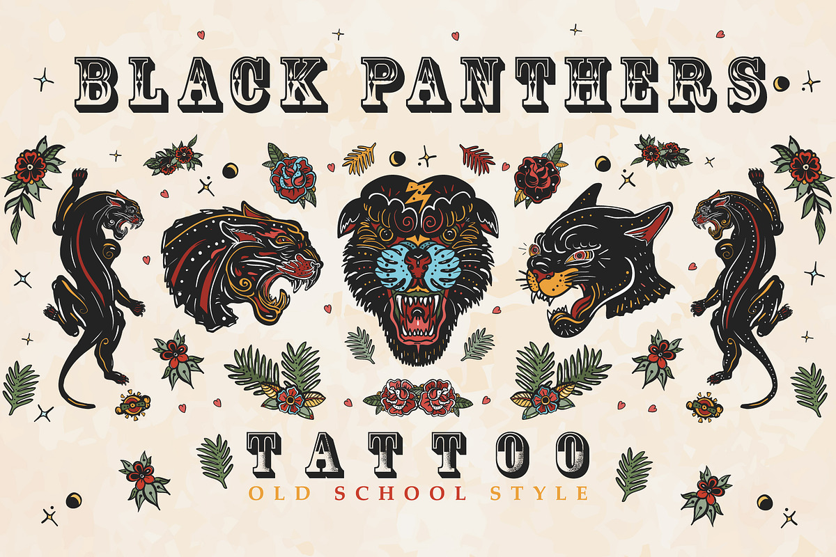 Black panthers tattoo, a Background Graphic by intueri (Photo 1 of 12)