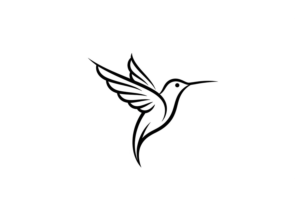 Hummingbird Line Art SVG Bundle, an Illustration by yasushie (Photo 26 of 31)