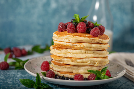Fluffy american pancakes, a Background Photo by Stepanek Photography
