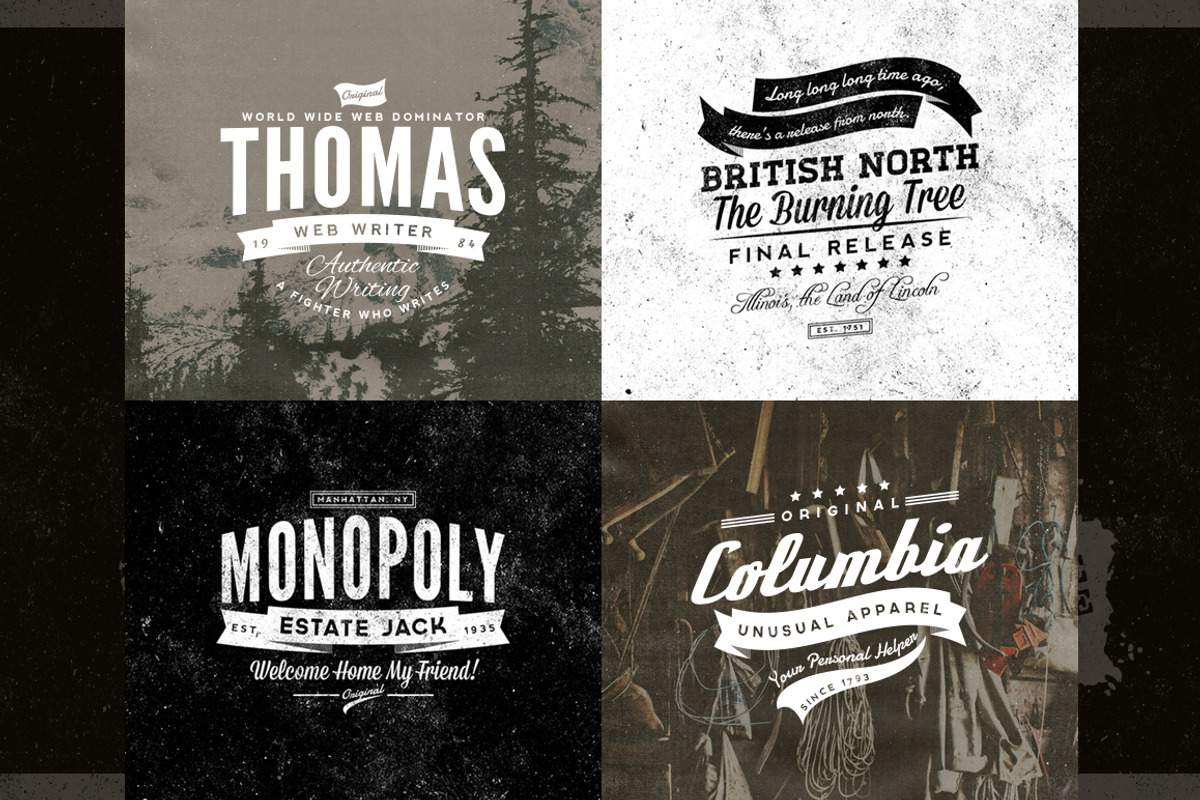 Classic Vintage Insignias Collection, a Branding & Logo Template by Yusof Mining (Photo 4 of 5)