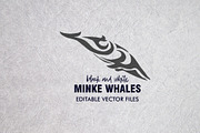 20 Whale Tribal Designs Bundle, a Pattern Graphic by Natsuhisui (Thumbnail 9 of 12)