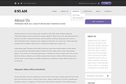 6:93 AM Website Template, a Websites & App Template by vogelsteinshop (Thumbnail 5 of 5)