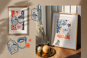 Japanese Food Illustration Kit