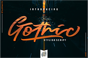 Gothic Stylish Script, a Handwritten Font by Glyphstyle (Thumbnail 1 of 13)