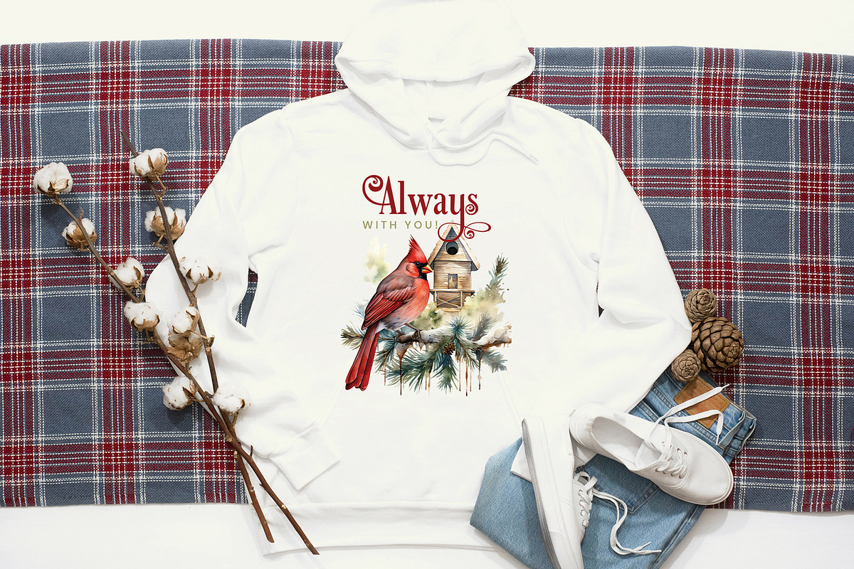 Cardinal Christmas PNG Bundle, a Graphic by CraftlabSVG (Photo 15 of 15)
