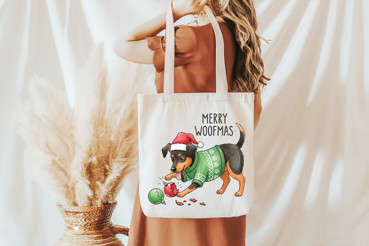 Funny Dog Christmas Sublimation, an Illustration by Libby Wishes (Photo 2 of 5)