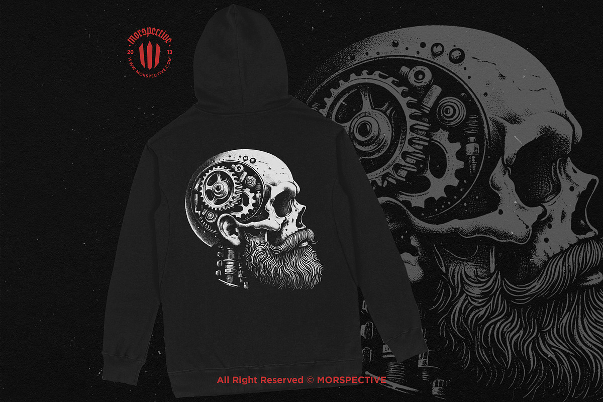 10 Bundle Dark Art Skull Machine, an Illustration by Morspective (Photo 4 of 7)