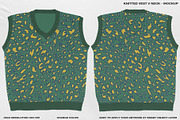 Knitted Vest V Neck - Mockup, a Hoody Mockup by DaldSgh (Thumbnail 3 of 12)