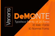 DeMonte fAMILY, a Sans Serif Font by jorse (Thumbnail 1 of 6)