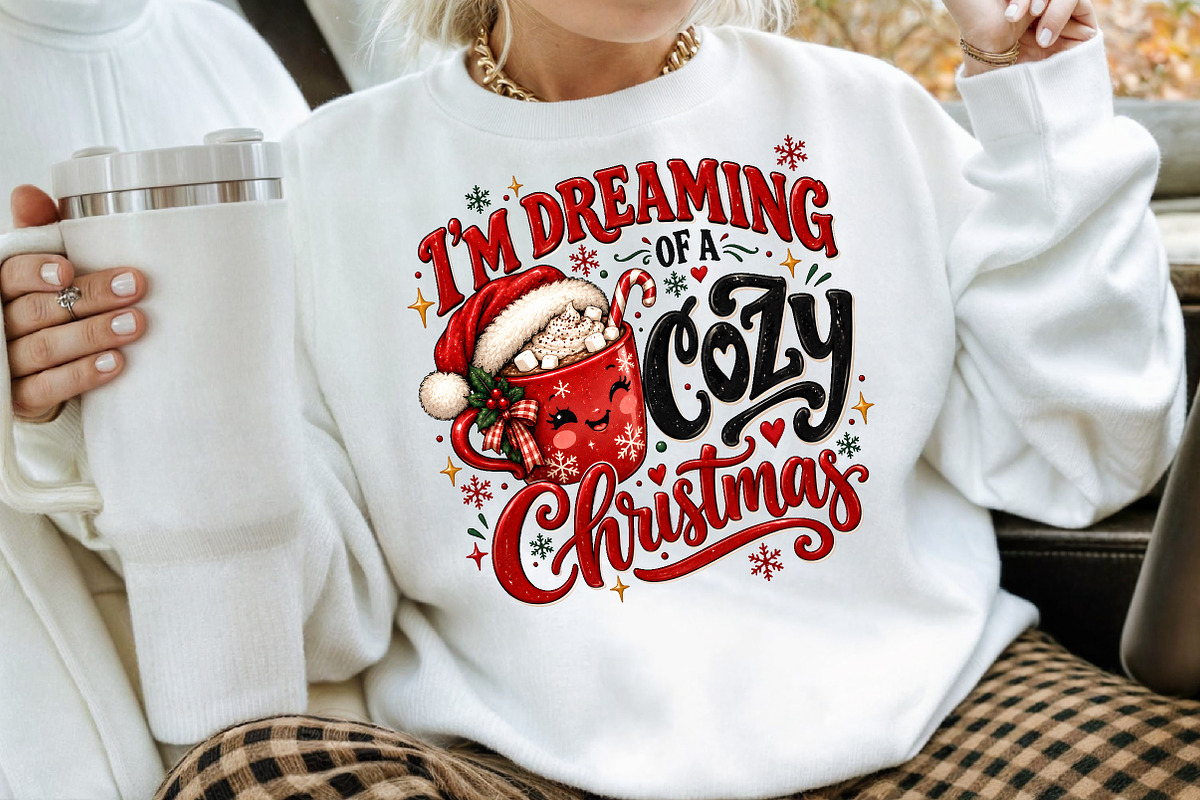 Im Dreaming Of A Cozy Christmas PNG, a Seasonal Illustration by Creative Art (Photo 3 of 3)