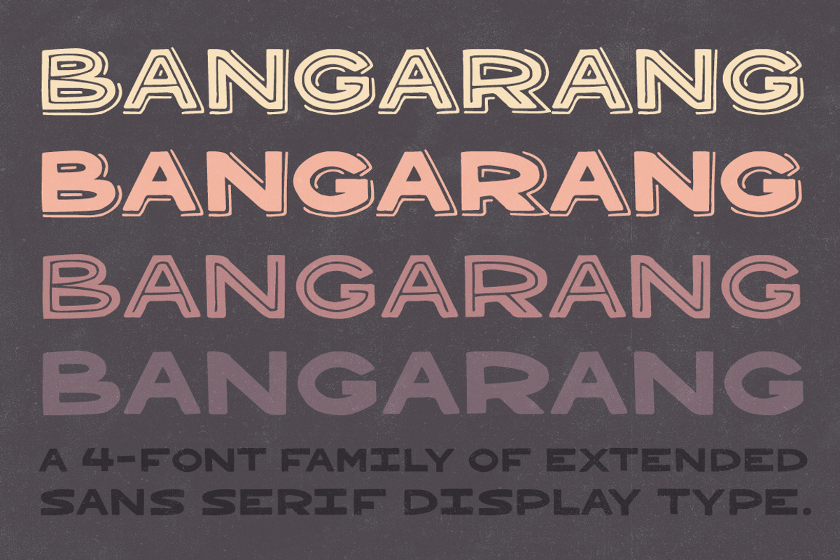 Bangarang 4 Font Family