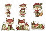 Whimsical Christmas Animals Clipart, an Illustration by DreamPrint404 (Thumbnail 2 of 6)