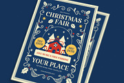 Retro Christmas Fair Event Flyer, a Flyer Template by Guuver (Thumbnail 2 of 3)