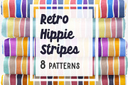 8 hand-drawn stripes stripe patterns, a Pattern Graphic by RevolutionizZed (Thumbnail 1 of 6)