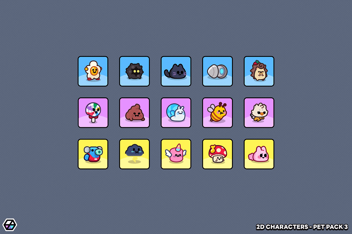 2D Characters - Pet Pack 3, an Animal Illustration by LAYERLAB (Photo 6 of 7)