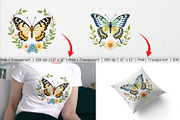 Painted Lady Butterfly Clipart, a Graphic by Artnoy (Thumbnail 3 of 5)