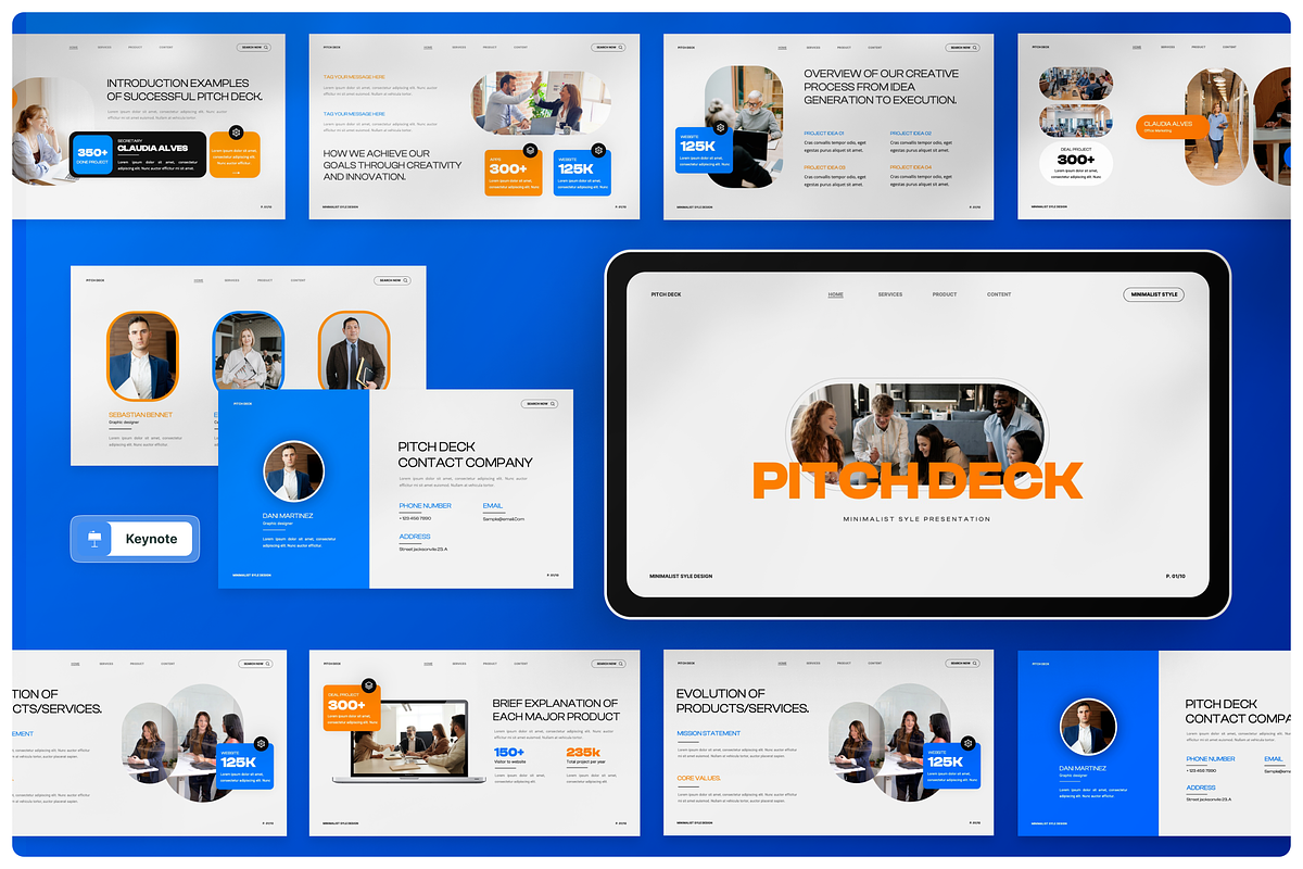 Pitch Deck - Minimalist Keynote, a Presentation Template by Annora Studio (Photo 1 of 5)