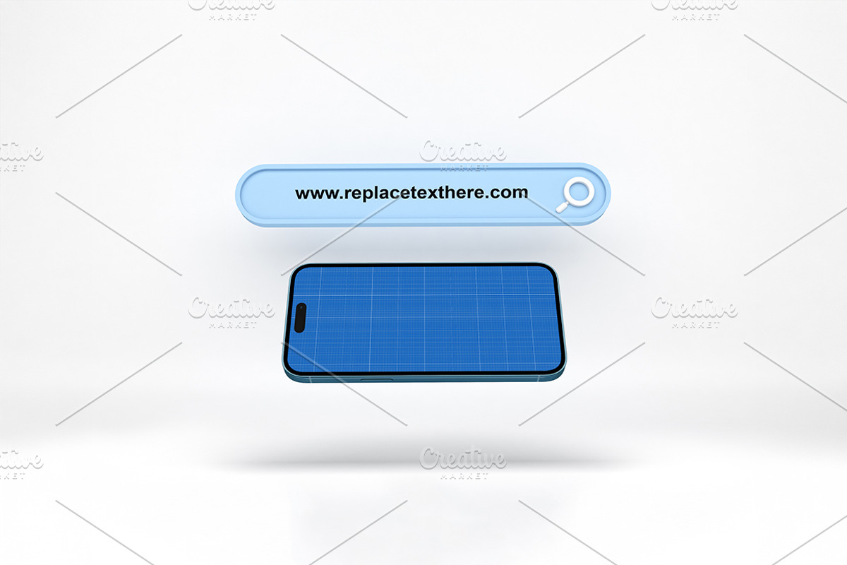 iPhone Website Mockup, an iPhone Mockup by Qaleb Studio