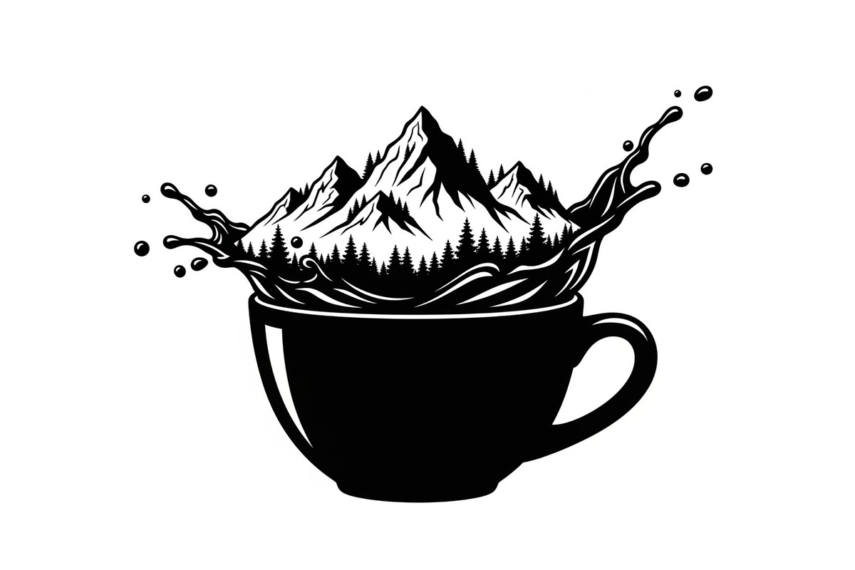 Mountain Coffee Cup Bundle, an Object Illustration by yasushie (Photo 15 of 31)