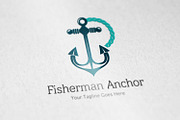 Fisherman Anchor logo, a Branding & Logo Template by vectorlogos89 (Thumbnail 1 of 2)