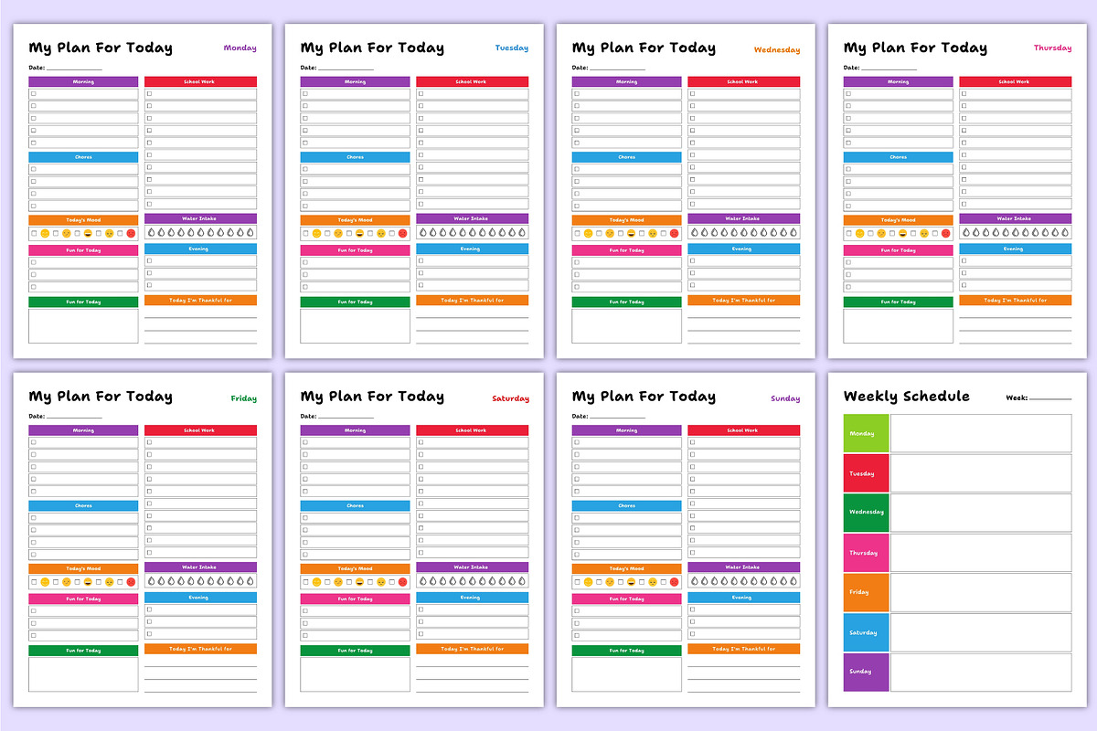 2026 ADHD Workbook For Kids Canva, a Stationery Template by Mustafiz (Photo 4 of 8)