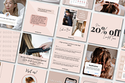 Hairstylist Instagram Templates, a Social Media Template by Social Assumptions (Thumbnail 5 of 7)
