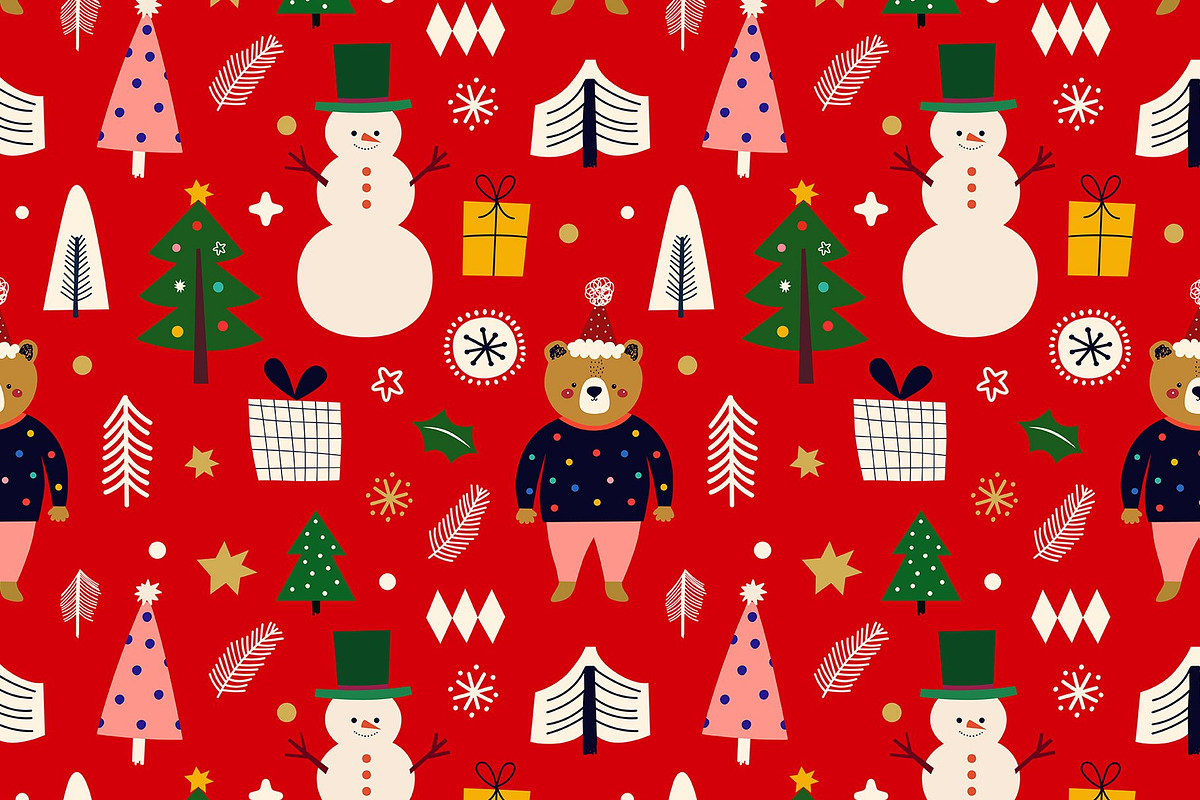 BEST CHRISTMAS BUNDLE 16 PRODUCTS, an Animal Illustration by MoleskoStudio (Photo 14 of 56)