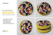 Mockup Pillow Circle, a Merchandise Mockup by Alphaleonis_std (Thumbnail 1 of 7)